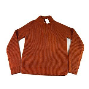 Burton Menswear London Quarter Zip Jumper Mens Sz M Pullover Sweater Acrylic